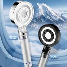 5-Mode Filter Shower Head With 5 Extra Replacement Filters, Bathroom Shower Filter Sprayer With Pressure Boosting, Lightweight Shower Head Convenient For RV, Camping, Outdoor Bathing, Bathroom Accessories. Hose Not Included.