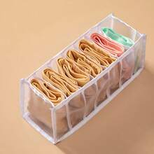 5pcs Foldable Clothes Drawer Organizers, For Baby Diapers, Bibs, Socks And Handkerchief Storage, Compartment Storage Box, 11 Grids + 7 Grids - Multicolor - View 21
