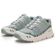Skechers 女款繫帶戶外鞋，日常通勤登山鞋，旅行極簡吸震耐穿低筒鞋 180149-GRN - 綠色 - 查看 3