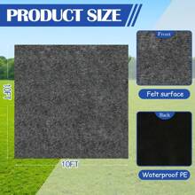 10 X 10 FT Outdoor Storage Shed, Waterproof Storage Shed Flooring, Soft Patio Furniture Carport Washable With Non-Slip Backing, Storage Shed Not Included (10x10FT) - 6x8.2英尺 - 查看 10