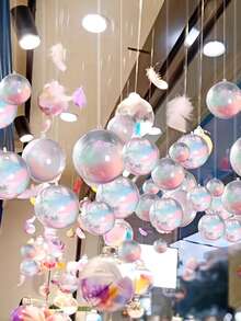 50米/1968.5英寸弹力绳，用于制作手链 - 0.8毫米弹力绳，带闪亮水晶，涤纶-氨纶混纺，适用于珠宝串珠、派对气球装饰 - 结实的小结，光泽如新，绳子手链 - 彩色 - 查看 8