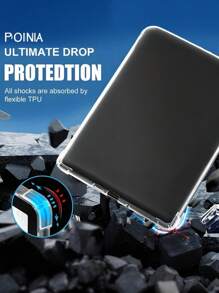 1pc Transparent Protective Case Compatible With Kindle Paperwhite 12th Gen 2024,Kindle 11th Generation-2024 Release,Kobo Libra Colour 7Iinch,Protective Cover Compatible With Kobo Clara Colour,Fire HD 10 Tablet(11th/13th Gen, 2021/2023 Release)Four Corners Anti-Fall,Full Coverage Clear Case, Silicon Soft Shell - Multicolor - View 10