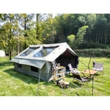 8-Personen Luftzelt mit Luftpumpe, Allwetter-Blow-Up-Zelt mit Privatschieber, Schnellaufbau-Familienzelt für Glamping, Wandern, Angeln und Garten