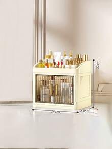 Transparent Drawer Cosmetic Storage Box - Dust-Proof Beauty Storage Box With Removable Lid, Suitable For Men And Women, Bathroom, Bedroom, Salon, Multi-Functional Makeup Organizer