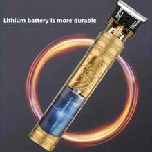 1个可充电便携式男士理发器，一体式金龙设计，适合家庭和专业沙龙使用