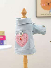 1 pieza Ropa para mascotas para perros y gatos, caniche, teddy, perros pequeños y cachorros, ropa exterior cómoda, elegante y linda