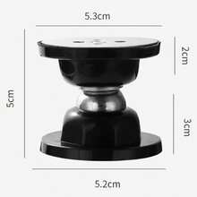 Stainless Steel Magnetic Adhesive Door Lock Fixer Clip - màu đen - Xem 2