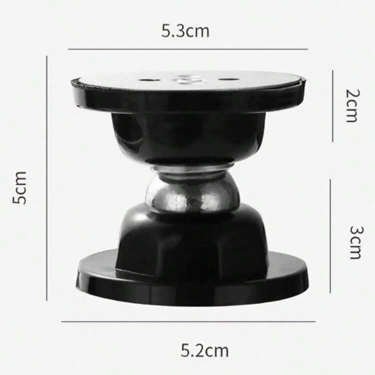 Stainless Steel Magnetic Adhesive Door Lock Fixer Clip - 黑色 - 查看 2