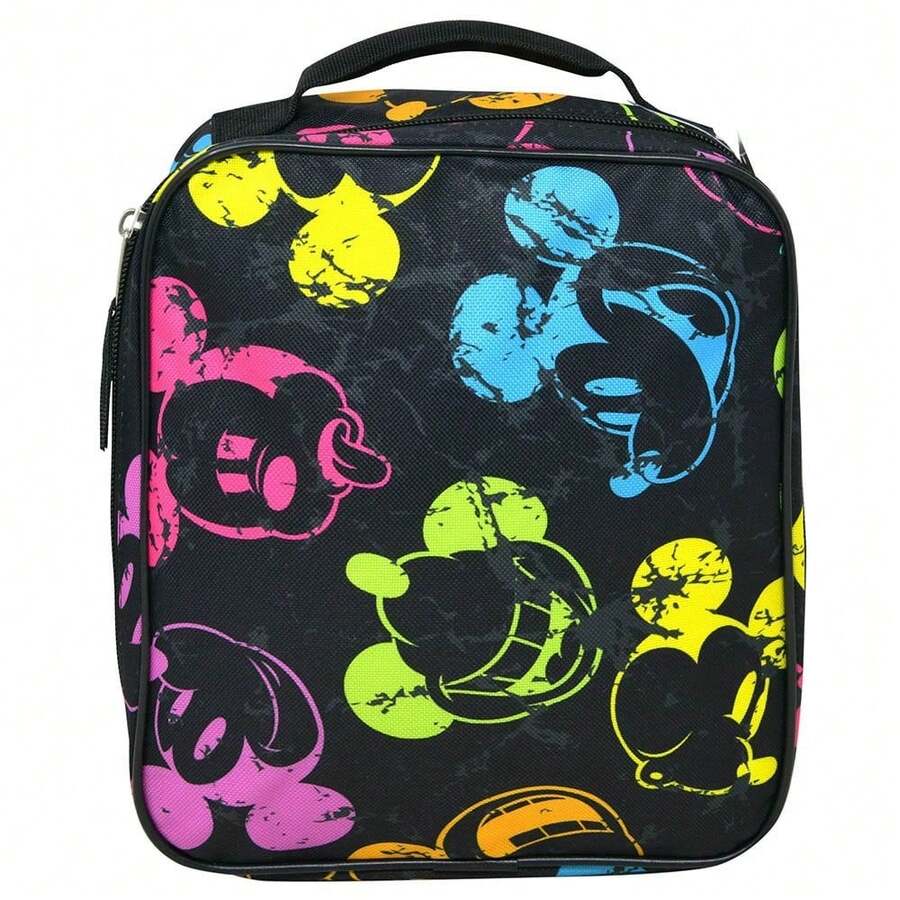 Disney Neon Print All Over Lunch Bag Ages 3+ - Multicolor - View 1