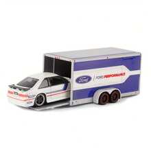 Burago Mô hình xe kéo  F-150 X SVT Cobra đời 1993 tỉ lệ 1:64 của Maisto, đồ chơi trang trí xe hơi cho trẻ em, mô hình xe kéo có cửa mở, quà tặng sinh nhật cho bé trai - Màu xanh lam - Xem 6