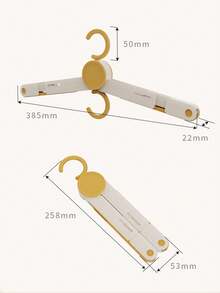 1pc Foldable Clothes Hanger, Portable Travel Drying Rack. Compact Retractable Clothes Hanger, Suitable For Hotel, Dorm And Business Travel. Can Be Stored In Wardrobe. - Multicolor - View 10