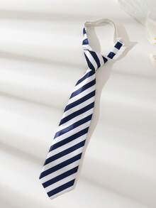 1 chiếc cà vạt kẻ sọc thời trang, phụ kiện cà vạt trơn, không nhăn, có thể điều chỉnh dành cho học sinh, biểu diễn, vest, áo sơ mi - Nhiều màu - Xem 12