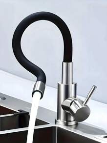 3件套/1件 360°旋转厨房水龙头，不锈钢水槽混合龙头，带柔性硅胶软管，单孔安装，镀铬表面，防滴漏节水设计，适用于现代厨房水槽、浴室盥洗台和现代厨房用品。厨房配件，厨房工具