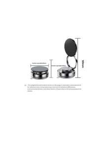 1 Soporte de teléfono magnético tipo ventosa de succión, soporte de teléfono para coche de navegación, soporte plegable de escritorio portátil para personas perezosas