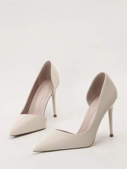 2025秋冬复古欧美性感夜店细高跟鞋，女士超高跟尖头镂空高跟鞋，优雅