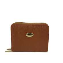Women's Wallet With Zipper And 2 Small, Compact Compartments - Camel - View 2