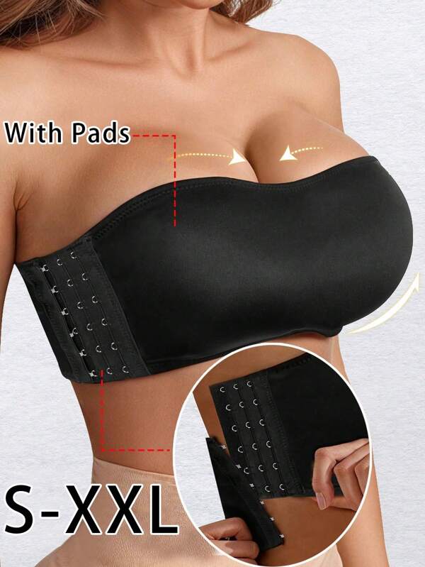 Strapless Bra Push Up Seamless Invisible Bras Tube Tops Beauty Back Bralette Breathable Wireless Vacation Outfits Women Sexy Female Lingerie Underwear For Wedding Dress