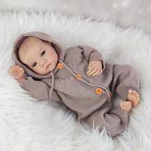 1pc 46cm Lifelike Reborn Doll Handmade Soft Vinyl Body 3D Skin Toy Christmas Gift Companion Playmates Dolls
