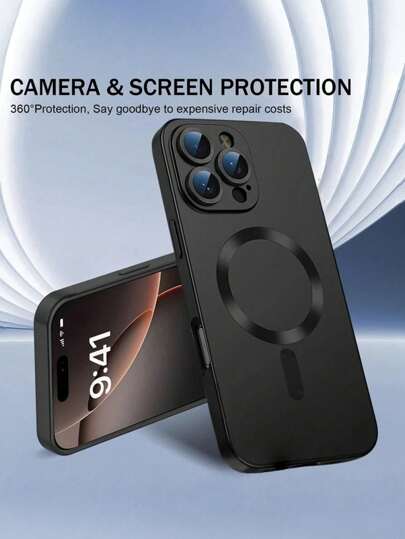 Slim Soft TPU Shockproof Magnetic Case Optimized Compatible With IPhone 17 16 15 14 13 12 11 Pro Max Plus 16Pro 15Pro 16 16e Magnetic Cover This Shockproof Case Combines The Benefits Of A Slim Profile And Shock Absorption Capabilities With A Powerful Magnetic Function