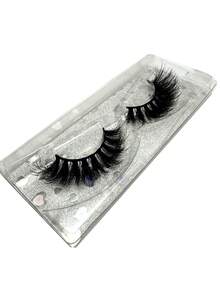 10/16/21 Pairs Fluffy&Thick 3D False Eyelashes With Glitter Paper Box,Lashes Bulk Christmas Gifts,3D Cat Eye Eyelashes Natural Soft,Protable, Makeup Manga Lashes,Dramatic Messy Mink Lashes Wispy, Individual Package Faux Mink Lashes Wholesale - 黑色 - 查看 6