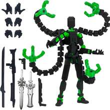 Accesorios de figura de acción T13 personalizados impresos en 3D, decoración de escritorio coleccionable con 13 articulaciones móviles, juguete posable T-13 impreso en 3D - Multicolor 2 - Ver 15