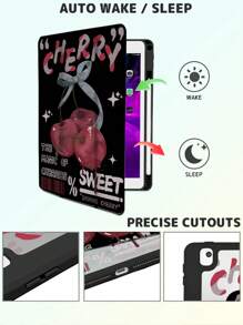 1 Pieza, Funda protectora de iPad de acrílico transparente cristalino con carcasa dura y silicona gruesa anti-colisión con función de encendido/apagado automático, ranura para bolígrafo, anti-caída y delgada, adecuada para iPad 10th/9th, Pro 11 2024/iPad 11 2025, cubierta no magnética, económica y práctica, con diseño hueco en la parte posterior para ver el logotipo, accesorio de funda protectora esencial para oficina y estudio