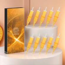 ATOMUS 10pcs Disposable Tattoo Needles, 0.35mm Diameter, Compatible With Tattoo Machines 1203RL, 1205RL, 1207RL, 1209RL - Multicolor - View 2