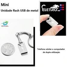 ELETRO Brand High Speed Metal USB Flash Drive 8G 16G With Keychain Compatible With Cell Phones And Laptops - EL-AU-8 8G - 查看 2