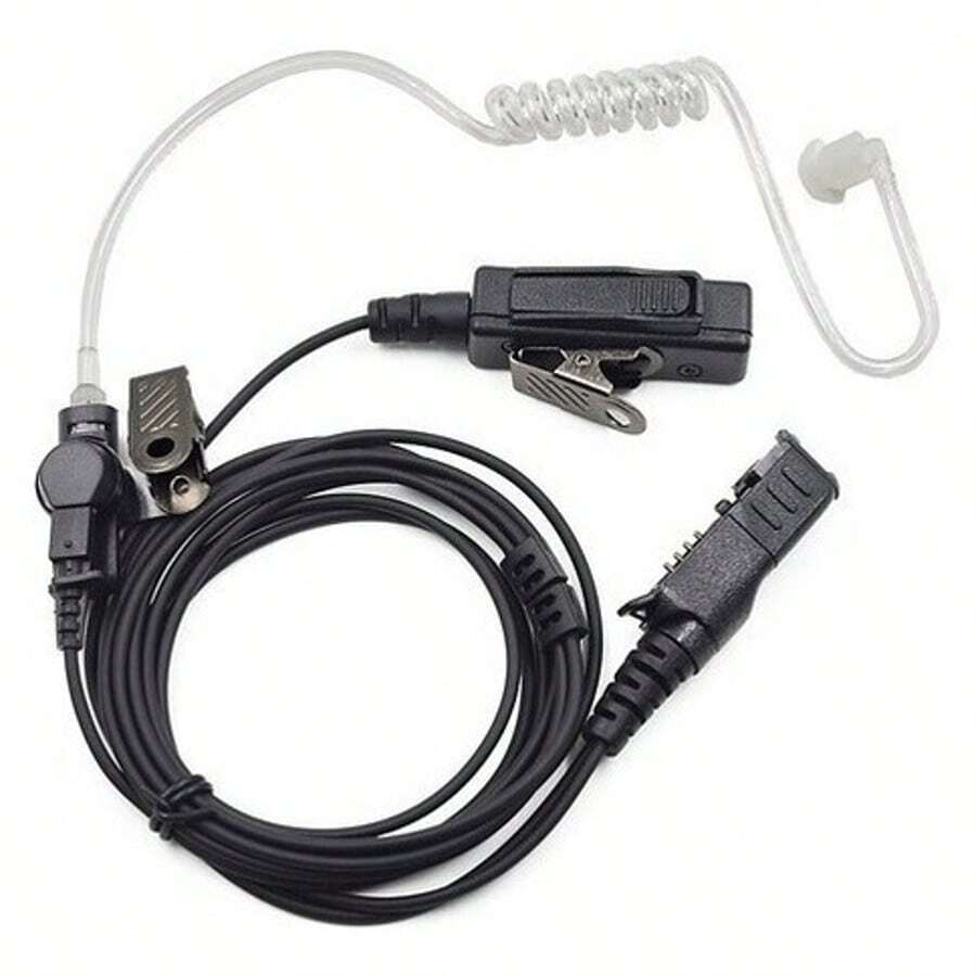 Ptt Headset For Moto Roll Radio Mtp3250 Mtp3500 Mtp3550 Radio - 黑色 - 查看 1