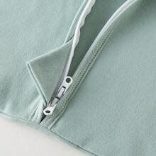 كيس نوم قطن نقي مساحة واسعة بدرجة حرارية 0.5 وحدة حرارية بريطانية - أخضر - مشاهدة 2