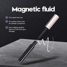 3 Pairs Magnetic Eyeliner & Lashes Set, 10 Styles, Easy To Wear, Reusable, No Glue Needed. Soft & Slim, Suitable For Holiday Parties - Black - View 9