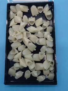 50 件临时牙齿替换套件，牙齿美白贴面，简单方便，适合所有牙齿形状，增强自信和微笑吸引力