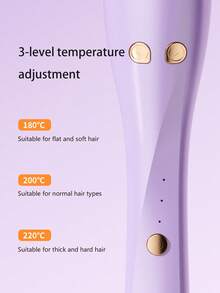 2-In-1 Automatic Curling Iron And Straightener, Fast Ceramic Fast Heating Ceramic Curling Wand With Rotating Barrel, 3 Temperature Settings, Anti-Scald Non-Corded Hair Styler - Perfect For Beach Waves & Sleek Straight Hair, Ideal For Travel & Daily Styling | Professional Ceramic Hair Styling Tool With Detachable Barrel, Instant Straight Straightening Iron