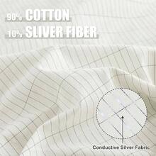Grounding Sheets Queen Deep Pockets 6 Inches, 90 Cotton  0 Silver Fiber Infused, Earthing Sheets Grounding Ell Bed Fitted Sheets - 60"X80" - 灰色+國王 - 查看 2