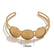 1 Buah Alas Gelang Permata Multi-Gaya Stainless Steel 304 Berlapis Emas 18K, Baki Penata Batu, Aksesoris Perhiasan Gelang DIY - gelang - View 12