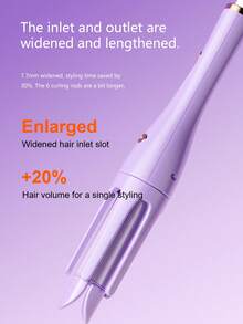 2-In-1 Automatic Curling Iron And Straightener, Fast Ceramic Fast Heating Ceramic Curling Wand With Rotating Barrel, 3 Temperature Settings, Anti-Scald Non-Corded Hair Styler - Perfect For Beach Waves & Sleek Straight Hair, Ideal For Travel & Daily Styling | Professional Ceramic Hair Styling Tool With Detachable Barrel, Instant Straight Straightening Iron