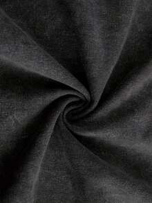 230g Washed Batik Vintage Short-Sleeved T-Shirt, Double-Sided Printed Flowers, Christianity, Men, Cross, God.