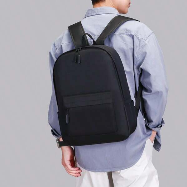 Black & Gray Waterproof & Scratch-Resistant Backpack