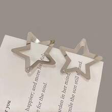 Star Hair Clips, Silver Metal BB Clips, Cool And Sweet Accessories For Girls - 銀色 - 查看 9