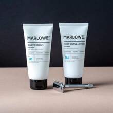 MARLOWE No 144 Post Shave Lotion 6 Oz, Conditioning Aftershave With Green Tea, Deep Sea Algae, Willow Bark &Amp; Passion Flower Extract, Hydrates, Calms &Amp; Nourishes Skin, Aloe Citron Scent - 白色 - 查看 4