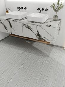 1 Roll Gray Wood Grain Self-Adhesive Floor Sticker, Waterproof Anti-Slip Removable Wallpaper, Thickness: 0.0147in, Suitable For Bathroom, Living Room, Bedroom, Kitchen, RV, Size: 17.7/11.82 X 118/197/394 Inch Room Decor Home Decor Wall Decor Bathroom Decor Bedroom Decor Room Decoration Stuff Living Room Decor House Decor Home Decor Living Room Wall Paper Wallpapers