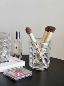 Acrylic Makeup Brush Holder, Transparent Makeup Brush Display Stand, Makeup Brush, Lipstick And Eyebrow Pencil Storage Box, Vanity Desk Organizer, Beauty Tool Storage Box, Makeup Brush Accessories, Beauty Tool Accessories - Multicolor - View 4