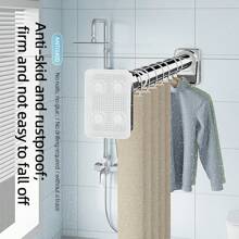 Metalowy drążek napinający do zasłony prysznicowej jest regulowany, drążek podtrzymujący szafę jest teleskopowy i ma antypoślizgową silikonową podstawę, bez konieczności wiercenia. Drążek na zasłonę i drążek do suszenia ubrań nadają się do wielu zastosowań, takich jak łazienki, kuchnie i balkony.