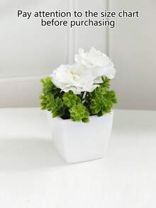 1pc/3pcs Artificial Potted Garden Roses & Ginkgo Leaves, Home Office Bedroom Decor Plants, All Season Decoration, Suitable For Valentine's Day, Mother's Day, Thanksgiving Tabletop - Multicolor - View 2