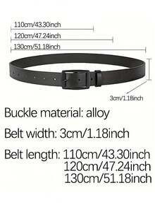 三件套奢华时尚男士腰带，PU皮革材质，金属扣，高品质设计师款腰带，尺码齐全，男女皆宜，是秋冬季的理想配饰，适合青少年、年轻男士，可用于休闲、户外、运动、度假、毕业典礼、生日、日常穿着，也适合万圣节、商务、街头风、波西米亚风、西部风等场合，是送给男士、丈夫、男友、父亲、圣诞节的理想礼物。 - 黑色+卡其色+咖啡色 - 查看 2
