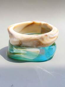 3 件/1 件夸张几何手链套装，百搭珠宝配饰，适合日常佩戴、派对、度假、波西米亚风格 - 幾何手鐲 - 查看 7