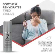 Zocular ZocuFoam Eyelid Cleanser - Foaming Eyelid Scrub - Natural PH Balanced Solution - 17 FL OZ (50mL)