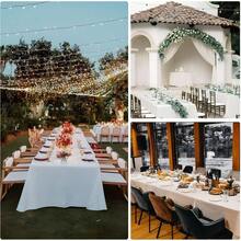 8 Packs White Table Cloth Rectangle 60x102 Inch For 6 Foot Rectangle Tables, Wrle Resistant Polyester Fabric Tablecloth Washable Rectangular Table Covers For Dining Wedding Party Buffet - 白色+++8+件裝+-+60+x+102+英寸 - 查看 7