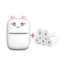 Mini Impressora Térmica Sem Fio Portátil Desenho Animado Foto Android/Ios - Multicolorido - Visão 11