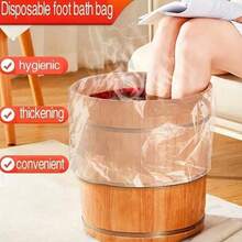 80 piezas Bolsa para baño de pies, Forro desechable para baño de pies portátil, Bolsa de plástico para terapia de pies, Forro grande y delgado para baño de pies, Forro desechable para terapia de pies para uso en hotel y hogar, Herramientas para el cuidado de los pies, Accesorios para baño y spa de pies, Bolsa para baño de pies de viaje, Herramientas para el cuidado del Body, Cubo/Bolsa para baño de pies (color y estilo aleatorios) - Multicolor - Ver 3